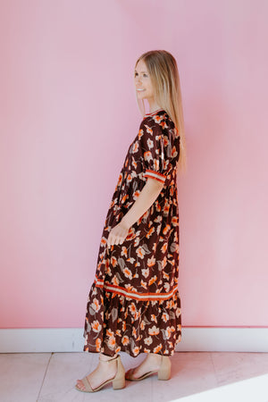 Falling Into Florals Midi Dress