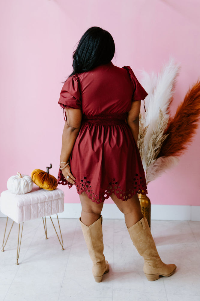 Burgundy Chic Dress