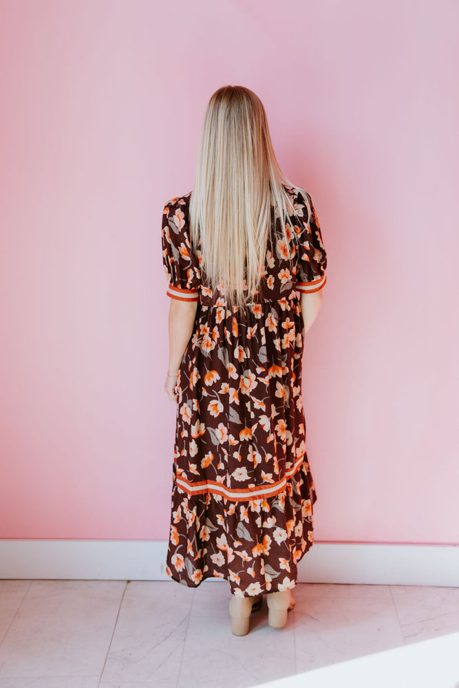 Falling Into Florals Midi Dress