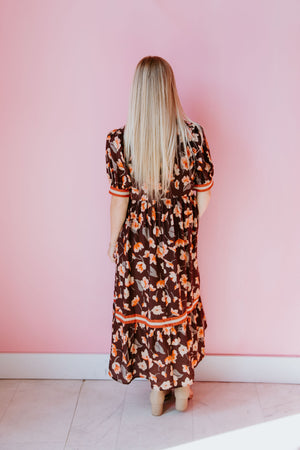 Falling Into Florals Midi Dress