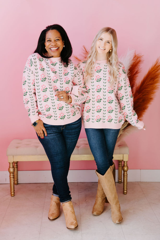 Falling Into Petals Sweater
