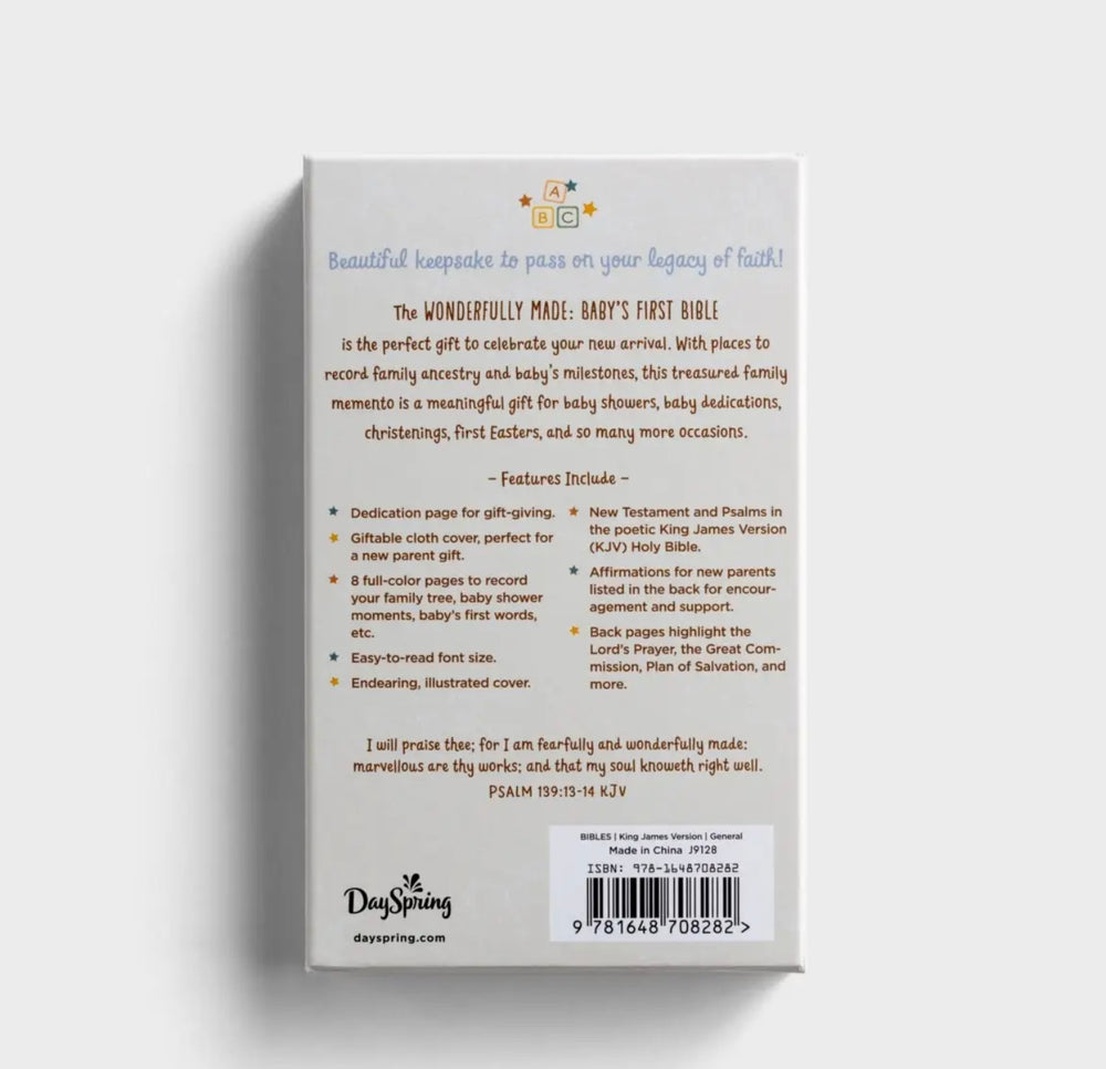 Wonderfully Made: Baby Boy's First Bible