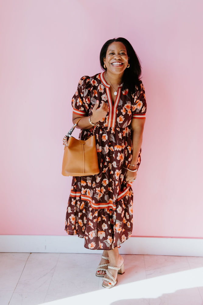 Falling Into Florals Midi Dress