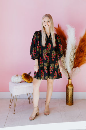 Midnight Rose Dress
