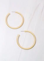 Addison Satin Hoop Earring