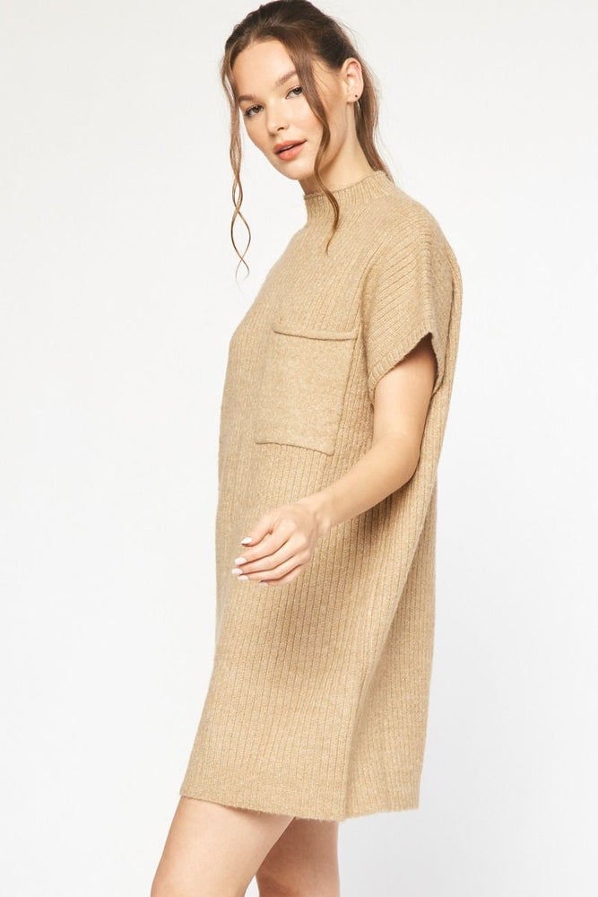 Chestnut Charm Sweater Dress
