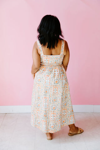 Botanical Chic Midi Dress