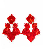 Michelle Earring - Pearlized Red