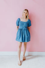 Chic in Denim Romper