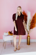 Burgundy Breeze Dress