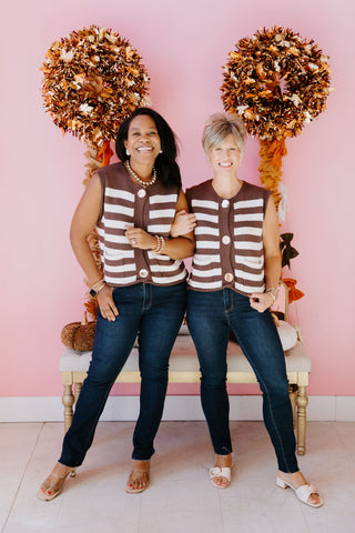 Chic in Stripes Vest