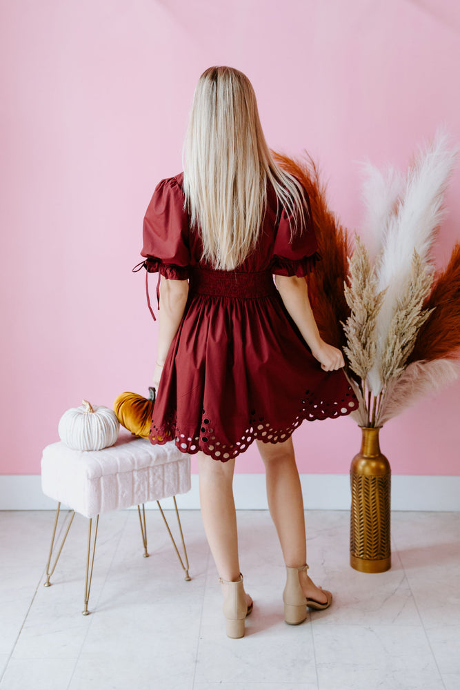 Burgundy Chic Dress