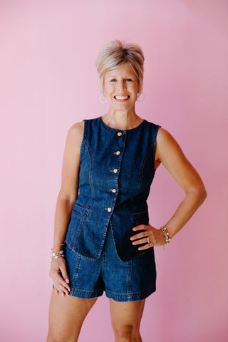 Golden In Denim Top