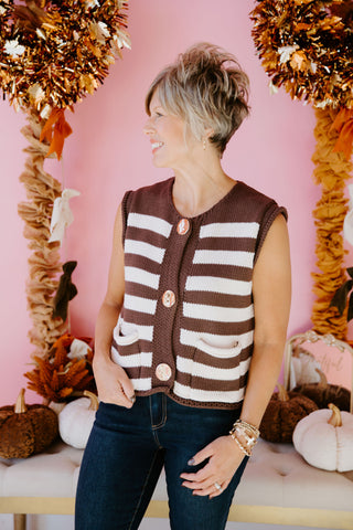 Chic in Stripes Vest