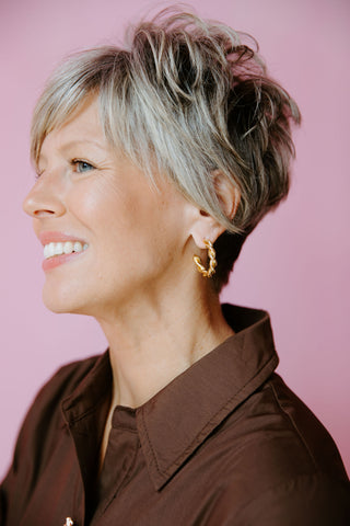 Twisted Hoop Earrings