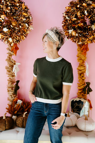 Olive Charm Sweater