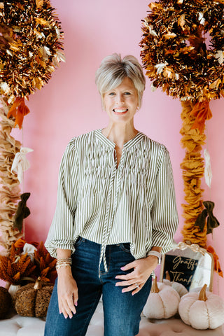 Olive Elegance Top