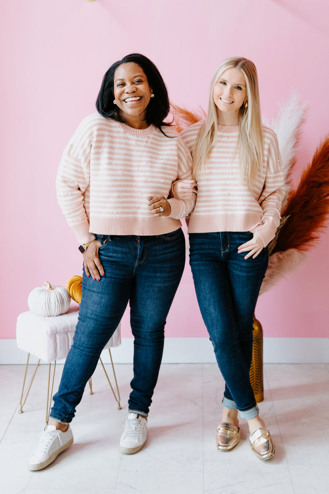 Pearls for Days Sweater