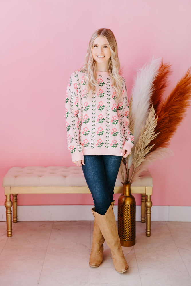 Falling Into Petals Sweater