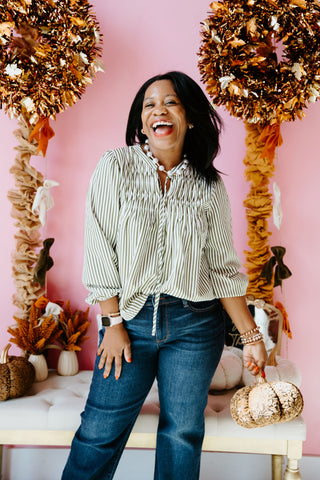 Olive Elegance Top