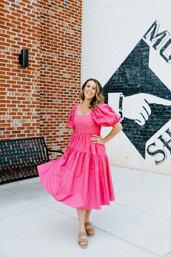 Chic in Pink Dress