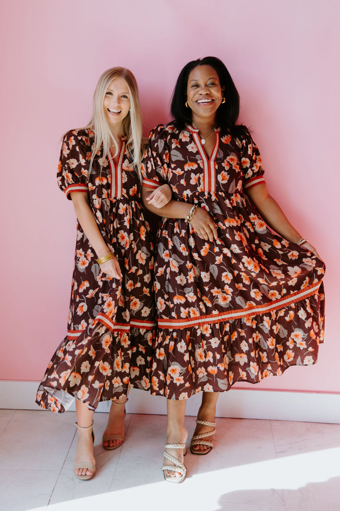 Falling Into Florals Midi Dress