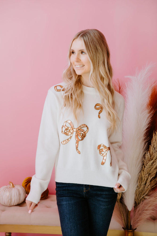 Pretty in Bows Sweater