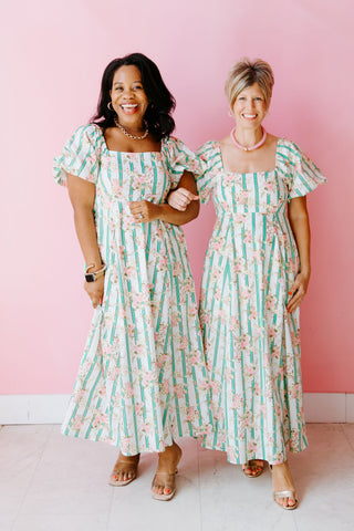 Lush Florals Midi Dress