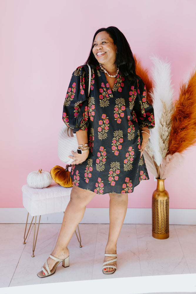 Midnight Rose Dress