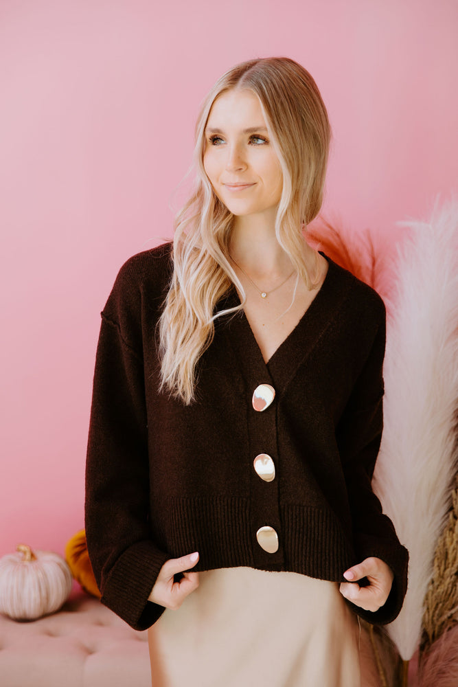 Chic in Caramel Cardigan