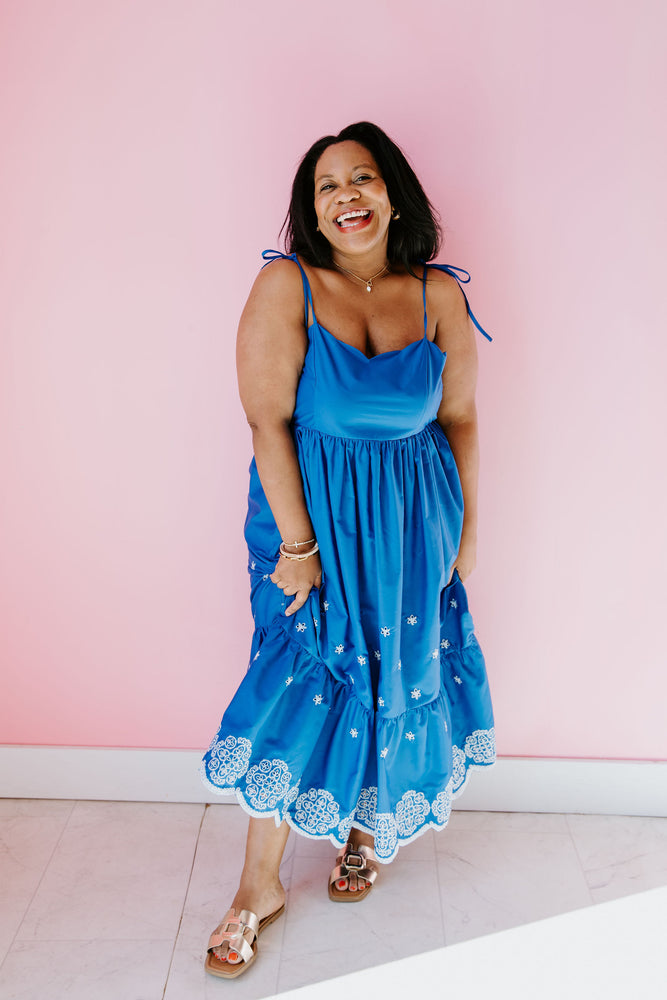 Thinking Of Summer Midi Dress