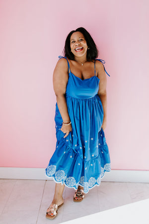 Thinking Of Summer Midi Dress