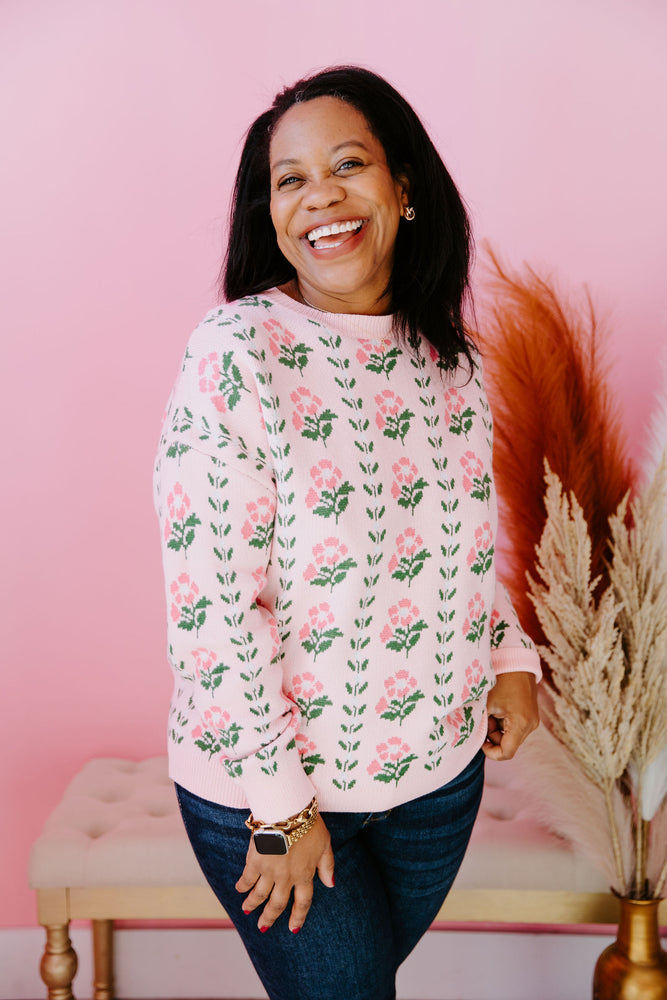Falling Into Petals Sweater