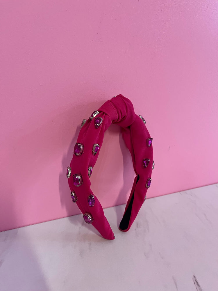 Fuchsia Jeweled Elegance Headband