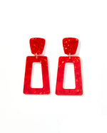 Kennedy Earring - Pearlized Red