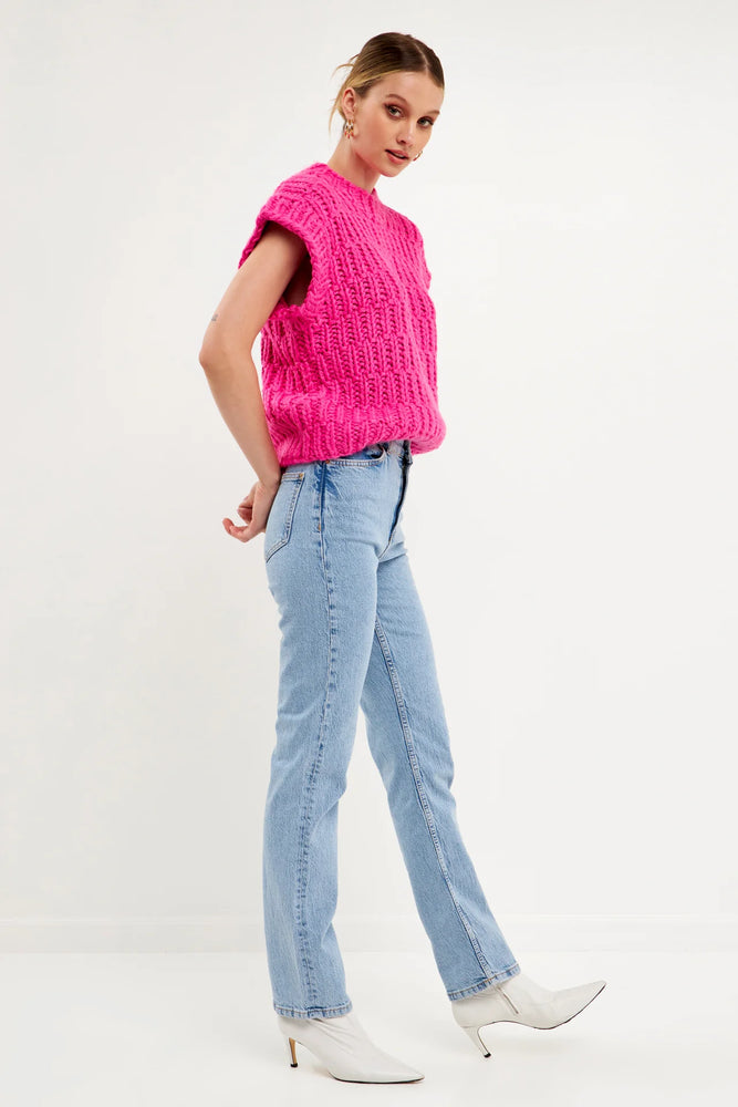 Cozy in Pink Vest