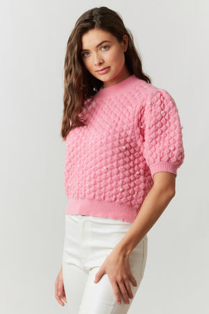 Pink Pearls Sweater