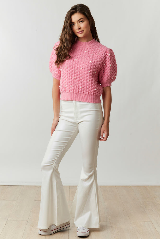 Pink Pearls Sweater